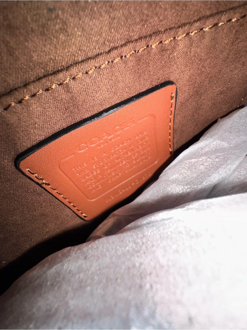 Coach Teri Shoulder Bag Signature Canvas Tan Brown Gold Purse